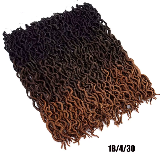 Gypsy Locs Goddess Faux Locs Crochet Hair Extension Ombre Braiding Hair Braids Dreadlocs Curly Faux Locks Wavy Twist Gypsy