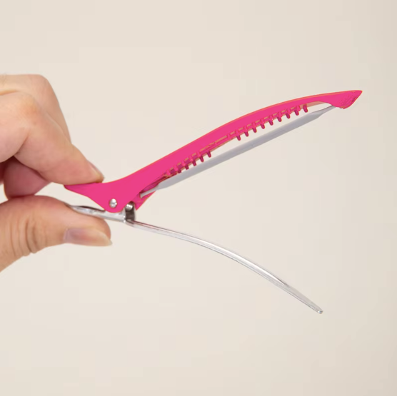 Barber Shop Hairdressing Tools Solid  Clip Salon Special Perm Hair Dyeing Positioning Clips pink