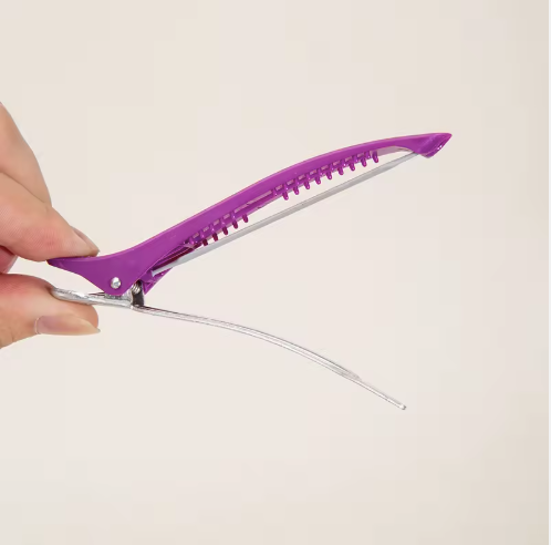 Barber Shop Hairdressing Tools Solid  Clip Salon Special Perm Hair Dyeing Positioning Clipspurple