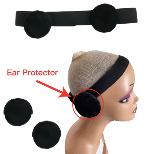 Elastic Hair Band Adjustable Melt Band for Wig Lace with Ear Protector Covers
demo