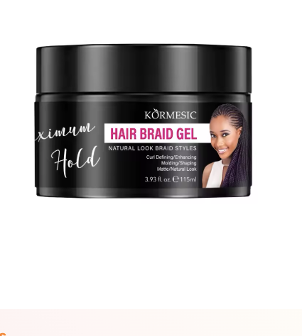 KORMESIC OEM organic strong extra hold pomade hair braid gel for braids