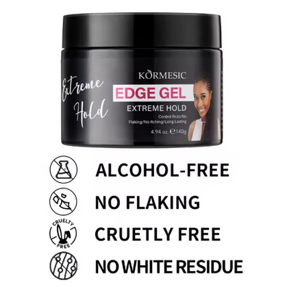 KORMESIC OEM organic strong extra hold pomade hair braid gel for braids caracterist