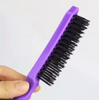 Nylon Teasing Hair Brush Plastic Antistatic Tip-tail Hair Brush Slim Line Styling Comb  demo