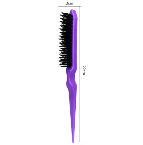 Nylon Teasing Hair Brush Plastic Antistatic Tip-tail Hair Brush Slim Line Styling Comb measure