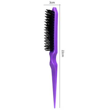 Nylon Teasing Hair Brush Plastic Antistatic Tip-tail Hair Brush Slim Line Styling Comb measure