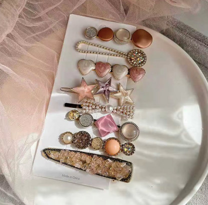 Sweet Dreams Hair Clip Set - Pearl & Rhinestone Bobby Pins Collection