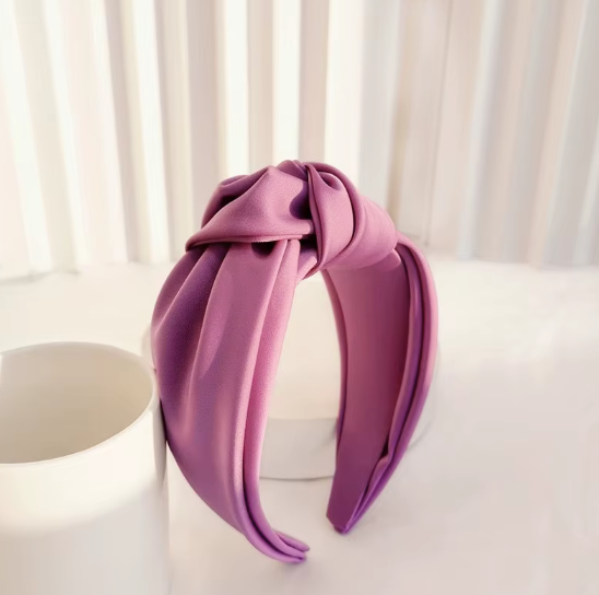 Twisted Knot Satin Headbands - Retro Chic Hair Accessories Collection