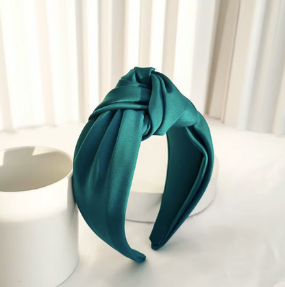 Twisted Knot Satin Headbands - Retro Chic Hair Accessories Collection