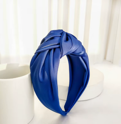 Twisted Knot Satin Headbands - Retro Chic Hair Accessories Collection