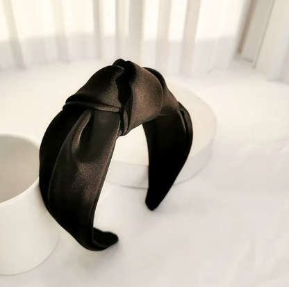 Twisted Knot Satin Headbands - Retro Chic Hair Accessories Collection
