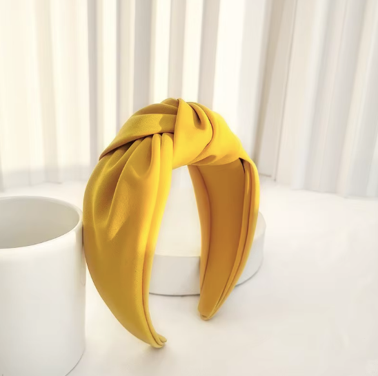 Twisted Knot Satin Headbands - Retro Chic Hair Accessories Collection