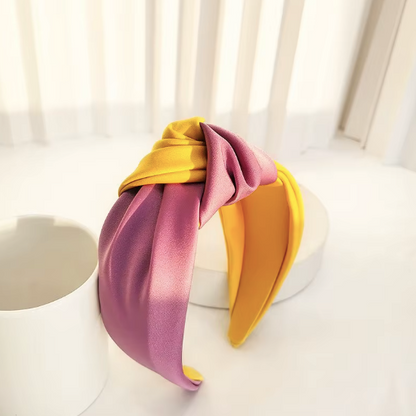 Twisted Knot Satin Headbands - Retro Chic Hair Accessories Collection