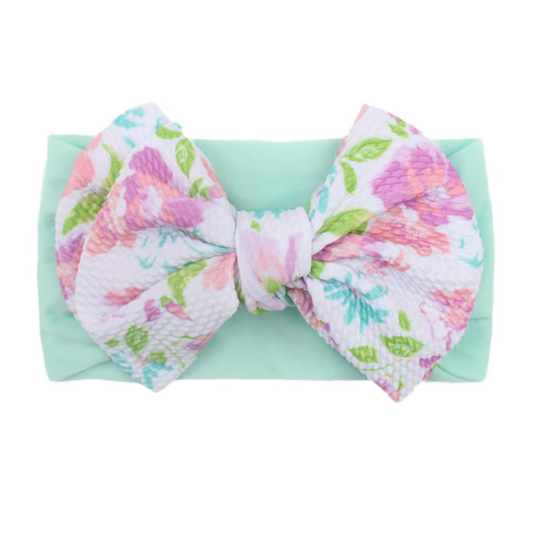 Baby Bow Headbands Set - Soft Cotton Floral & Unicorn Hair Accessories