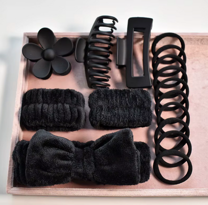 Complete Hair Accessory Gift Set - 20+ Piece Collection with Storage Box