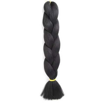 Ombré Super Jumbo Braiding Hair Extensions - Black to Blonde Gradient Synthetic Hair