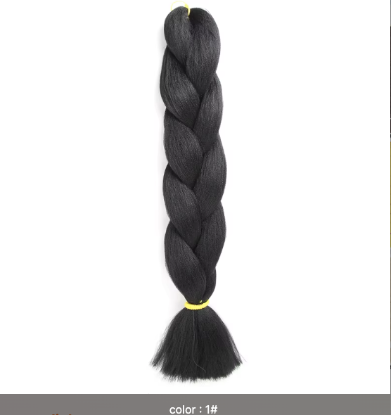 Ombré Super Jumbo Braiding Hair Extensions - Black to Blonde Gradient Synthetic Hair