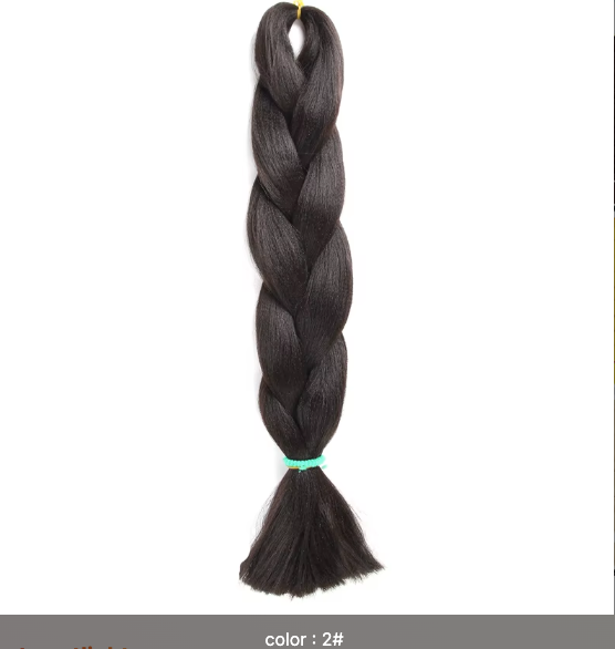 Ombré Super Jumbo Braiding Hair Extensions - Black to Blonde Gradient Synthetic Hair