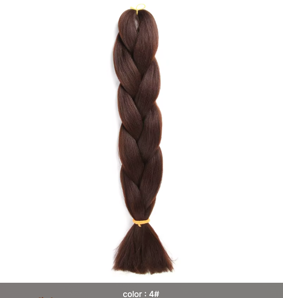 Ombré Super Jumbo Braiding Hair Extensions - Black to Blonde Gradient Synthetic Hair