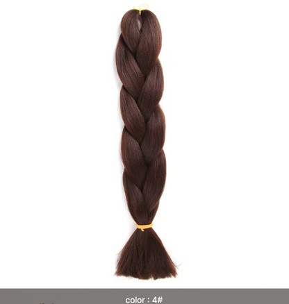 Ombré Super Jumbo Braiding Hair Extensions - Black to Blonde Gradient Synthetic Hair