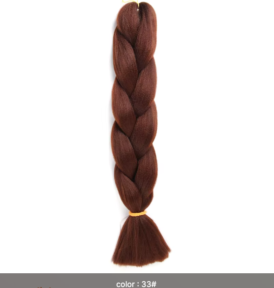 Ombré Super Jumbo Braiding Hair Extensions - Black to Blonde Gradient Synthetic Hair