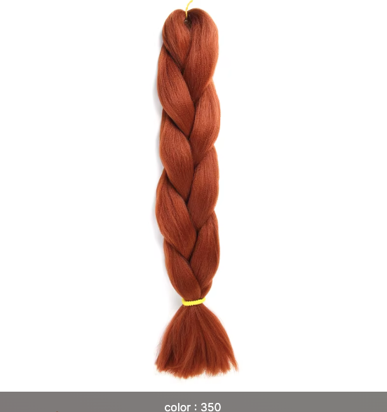 Ombré Super Jumbo Braiding Hair Extensions - Black to Blonde Gradient Synthetic Hair