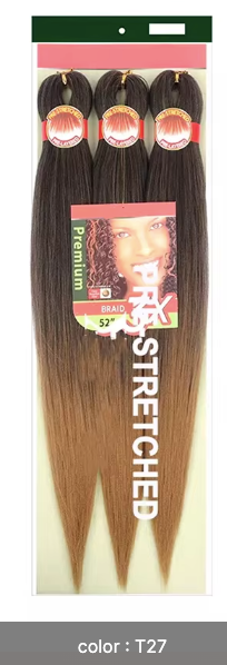 Pre-Stretched Braiding Hair  52 inch(3 bundles)- Professional Synthetic Hair Extensions 30+ Colors