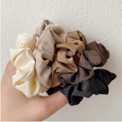 Luxury Mulberry Silk Hair Scrunchies Set - 5 Piece Premium Collection