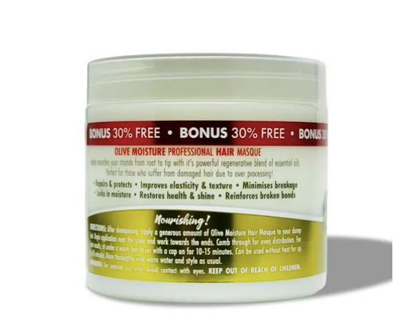 Olive Moisture Professional Hair Masque - Deep Repair Treatment with Bonus 30% Free