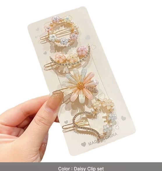 Sweet Dreams Hair Clip Set - Pearl & Rhinestone Bobby Pins Collection