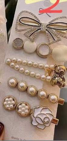 Sweet Dreams Hair Clip Set - Pearl & Rhinestone Bobby Pins Collection