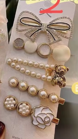 Sweet Dreams Hair Clip Set - Pearl & Rhinestone Bobby Pins Collection