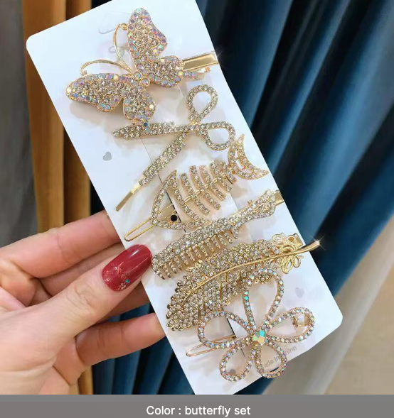 Sweet Dreams Hair Clip Set - Pearl & Rhinestone Bobby Pins Collection