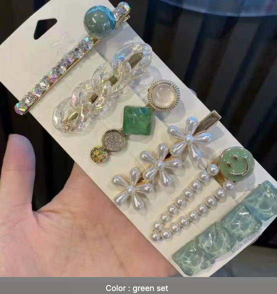 Sweet Dreams Hair Clip Set - Pearl & Rhinestone Bobby Pins Collection