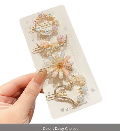 Sweet Dreams Hair Clip Set - Pearl & Rhinestone Bobby Pins Collection