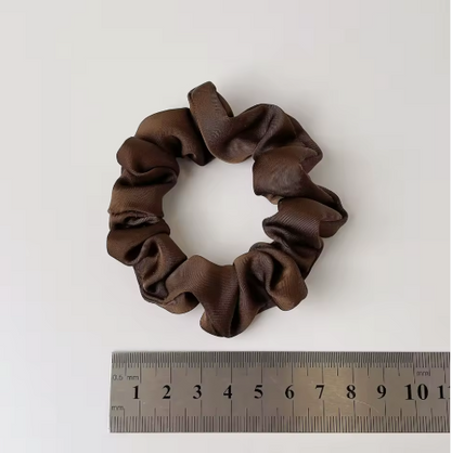 Set  Hair Accessories Mulberry Silk Hair Scrunchies Set Hair Band Women black, brown, beige 04