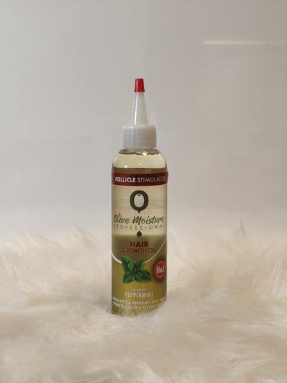 Olive Moisture Hair Growth Oil - Follicle Stimulator with Peppermint Infusion