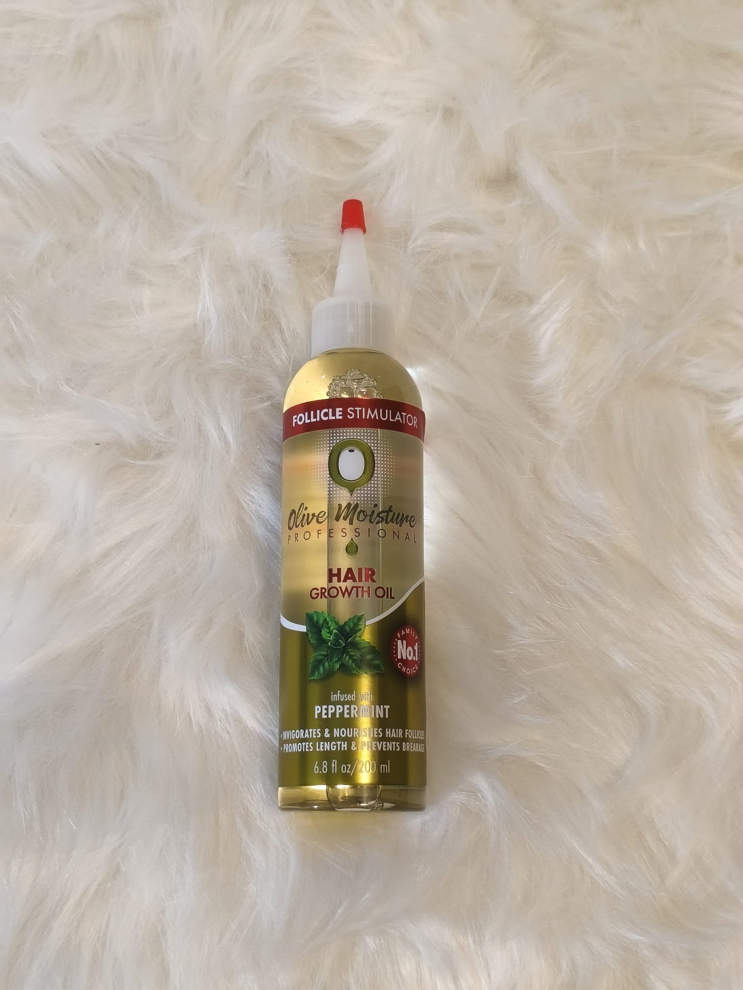 Olive Moisture Hair Growth Oil - Follicle Stimulator with Peppermint Infusion