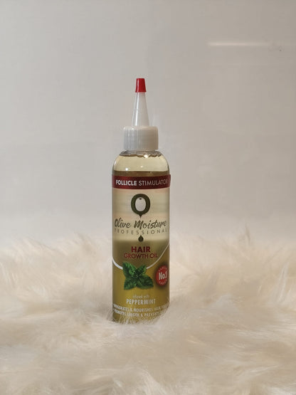 Olive Moisture Hair Growth Oil - Follicle Stimulator with Peppermint Infusion