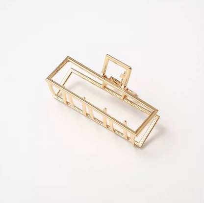 Wholesale Korea Elegant High Quality 11cm Large Big Metal Strong Hair Claw Clips Gold Metal Hair Claw Accessories for Women 02