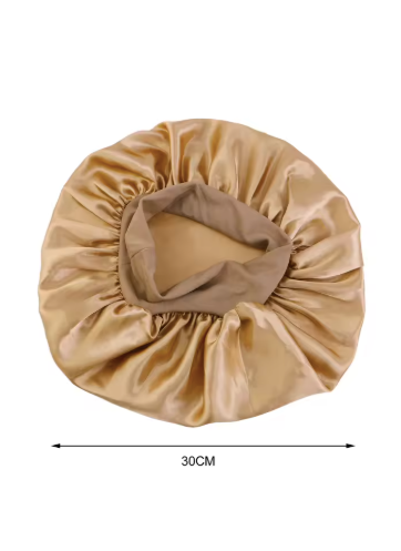 Women Hair Protection Large Night Cap Satin Silk Shower Cap Elastic Wide Band Satin Sleep Bonnet 